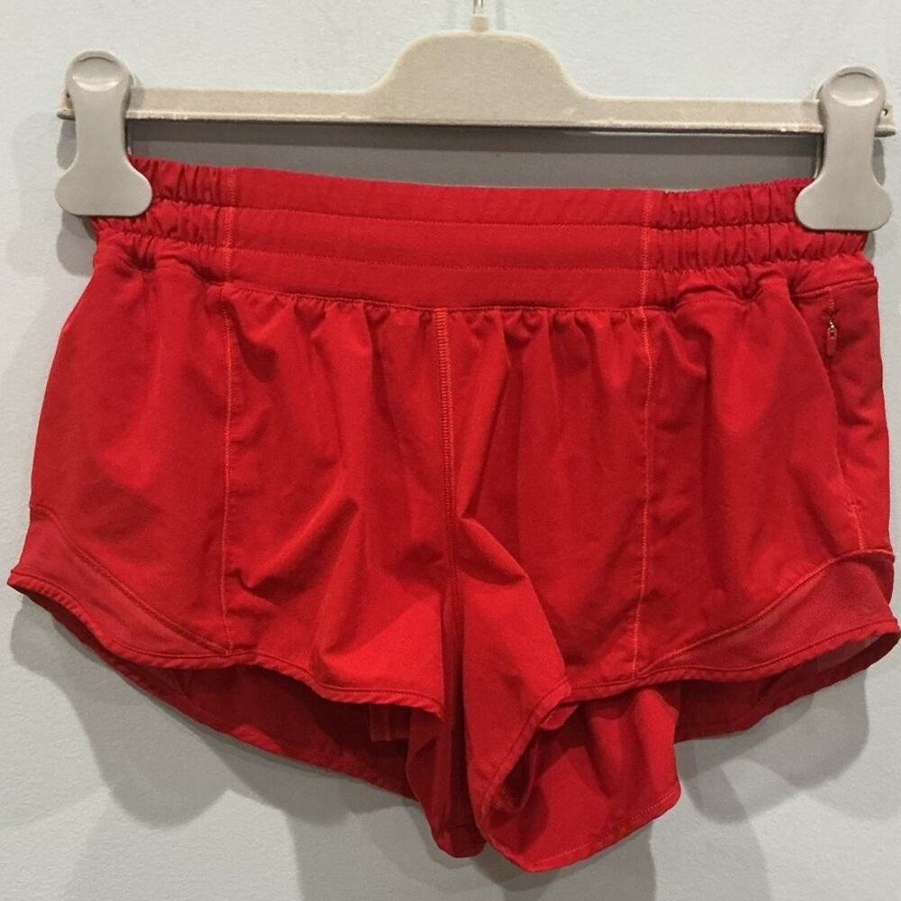 Lululemon Hotty Hot Short II 2.5 Athleisure Running Patriotic Workout Athletic 8 - Picture 6 of 14